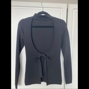 Babaton cut out back long sleeve top